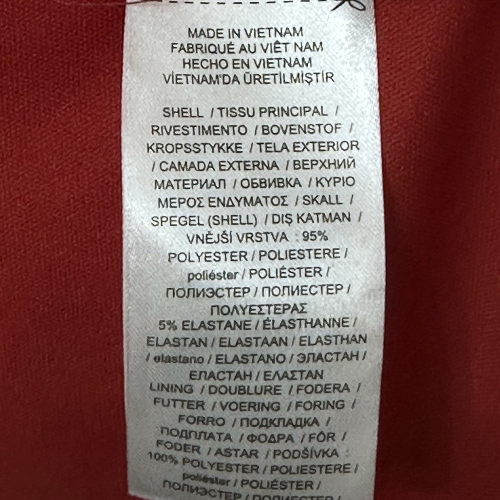 Ralph Lauren Black Label Women's Faux Wrap‎ Floral Knee Length Dress Red Ponte 2 - Picture 8 of 10